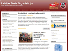 Tablet Screenshot of latviadarts.com